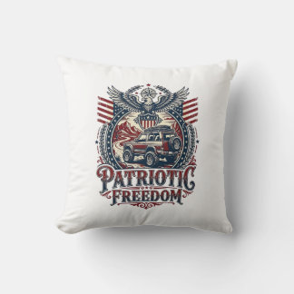 Patriotisk ökenvägsutforskare kudde