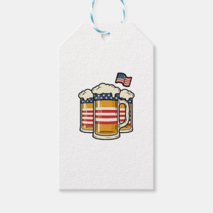 Patriotisk ölmugg Vintage Vector Design_1 Presentetikett