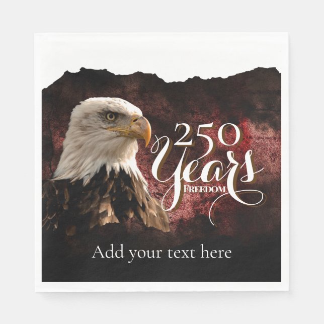 Patriotisk Örn 250 År Pappersservett (Framsidan)