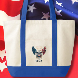 Patriotisk Örn 250-årsjubileum för amerikansk själ Tygkasse