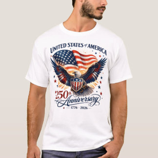Patriotisk Örn Amerikansk Arv T-Shirt
