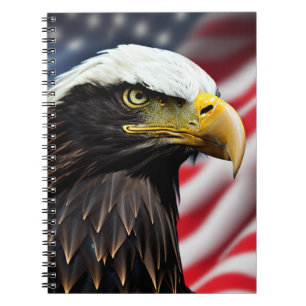 Patriotisk/Örn/Amerikansk/USA Anteckningsbok