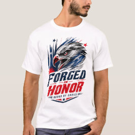 Patriotisk Örn Ära Grafisk T-Shirt