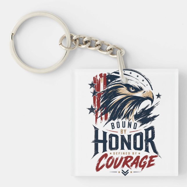 Patriotisk Örn Ära Mod Grafisk (Framsidan)