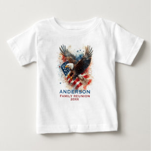 Patriotisk Örn Familjeåterträff  T Shirt