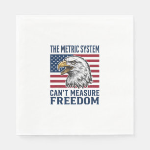 Patriotisk Örn Frihet Citat Vintage Vector Tröja Pappersservett
