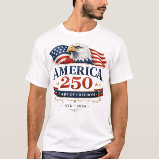 Patriotisk Örn Frihetsfirande T-Shirt