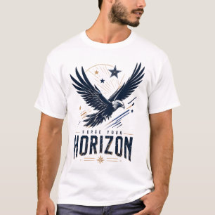 Patriotisk Örn Grafisk Motiverande T-Shirt