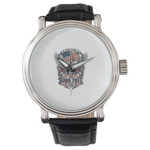 Patriotisk Örn Motorcykel Frihet Patriot Armbandsur