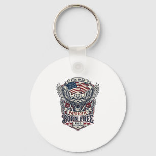 Patriotisk Örn Motorcykel Frihet Patriot  Nyckelring