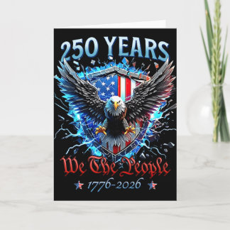 Patriotisk Örn Och Flagga 250 År 1776-2026 Kort