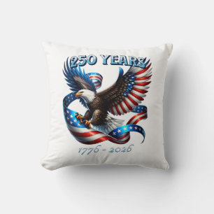 Patriotisk Örn och Flagga 250 År 1776-2026 Kudde