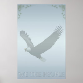 Patriotisk örn "oss folk USA affischen Poster