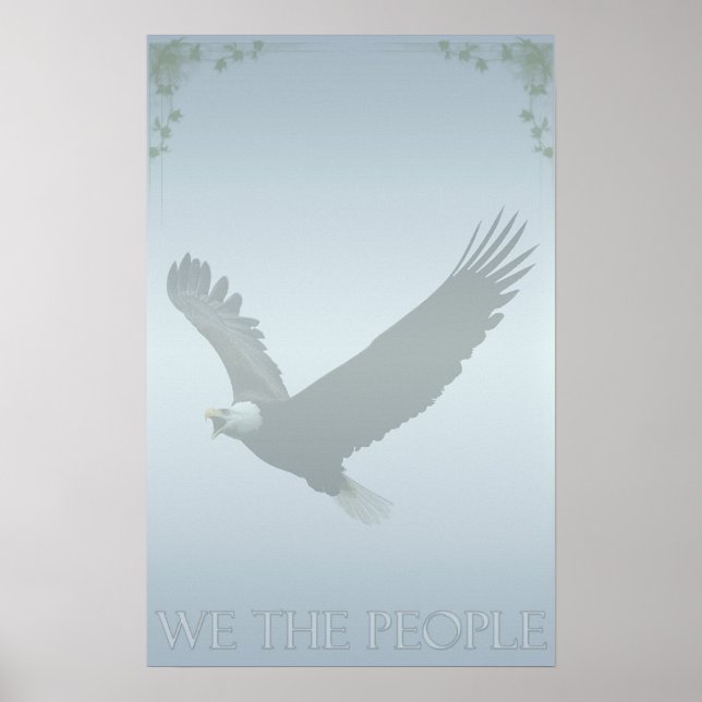 Patriotisk örn "oss folk USA affischen Poster (Framsidan)