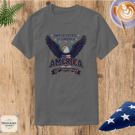 Patriotisk Örn Tröja USA 250-års T-Shirt