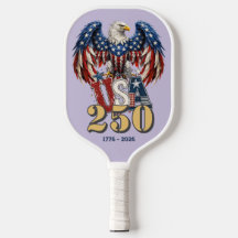 Patriotisk Örn USA250 År Färg Pickleball Paddle