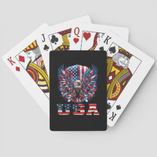 Patriotisk Örn USA Flagga Casinokort