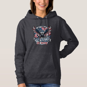 Patriotisk Örn Varg Hybrid Djur Hybrid Patriotisk T Shirt