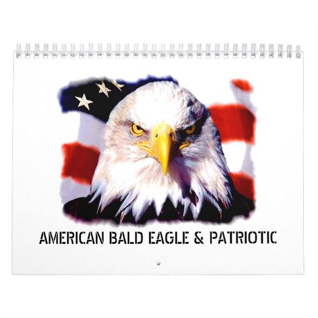 Patriotisk & örnväggkalender kalender (Omslag)