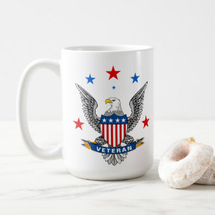 Patriotisk Örnveteran Kaffemugg