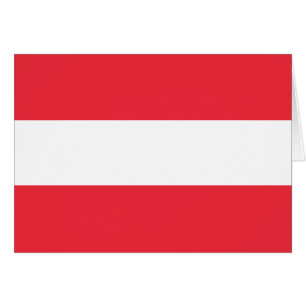 Patriotisk österrikisk flagga hälsningskort