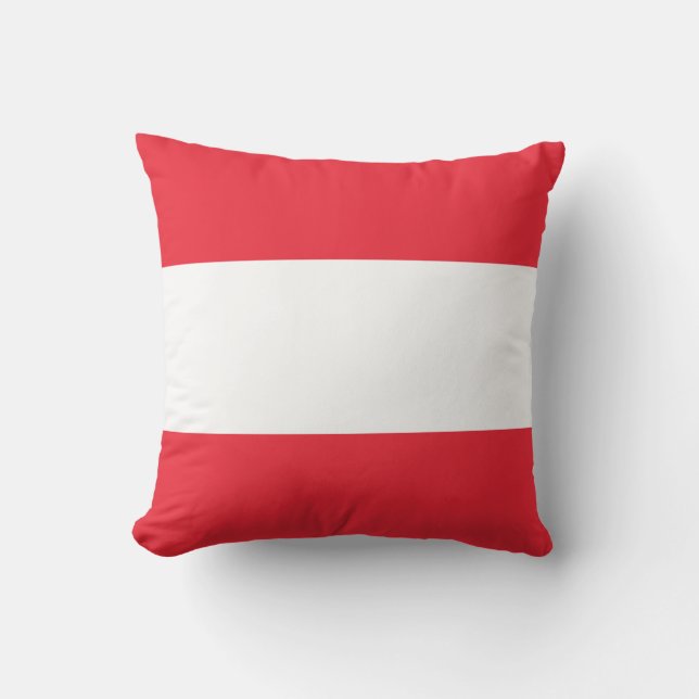 Patriotisk österrikisk flagga kudde (Framsida)