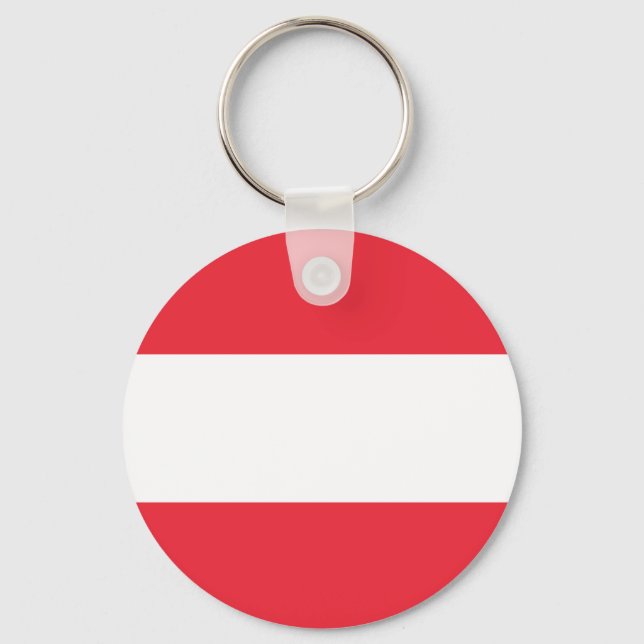 Patriotisk österrikisk flagga nyckelring (Framsida)