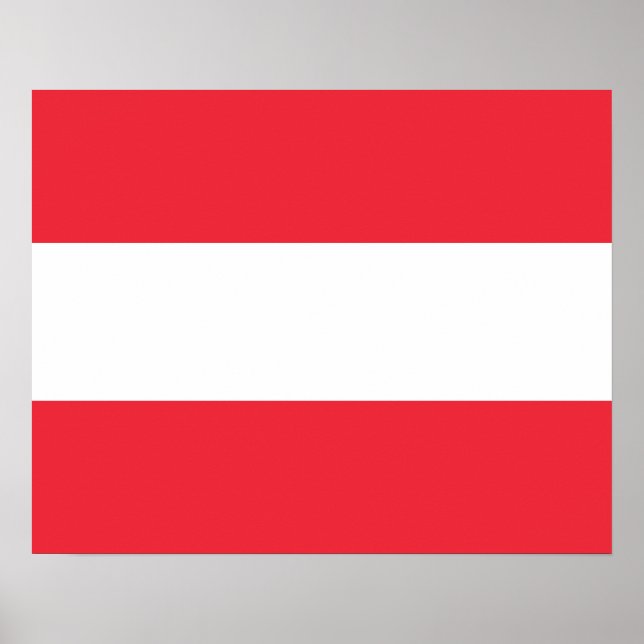 Patriotisk österrikisk flagga poster (Framsidan)