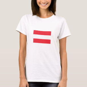 Patriotisk österrikisk flagga t shirt