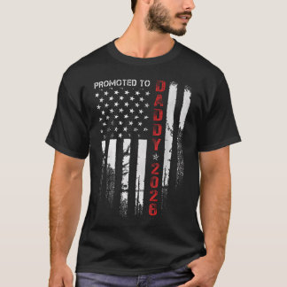 Patriotisk Pappa 2026 Befordrad Till Pappa Est 202 T Shirt
