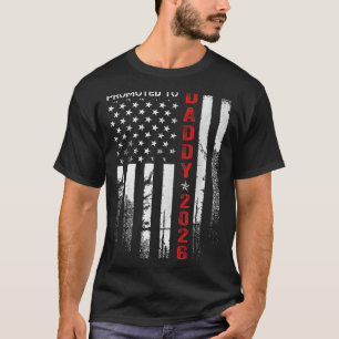 Patriotisk Pappa 2026 Befordrad Till Pappa Est 202 T Shirt