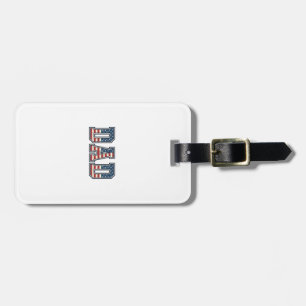 Patriotisk Pappa Flagga Bokstavsvektor Design_1 Bagagebricka