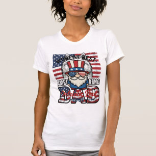 Patriotisk pappa Gnome Vintage Vector T-shirt Desi