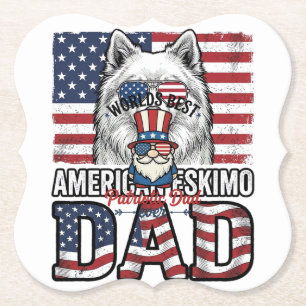 Patriotisk pappa Gnome Vintage Vector T-shirt Desi Underlägg Papper