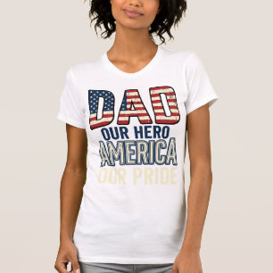 Patriotisk Pappa Vår Hjälte Vintage Fader Tröja De