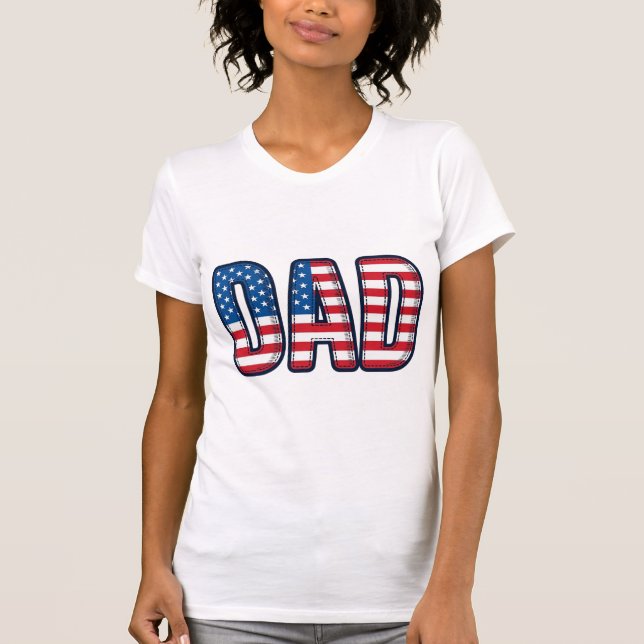 Patriotisk Pappa Vector T-Shirt Design_1 (Framsida)