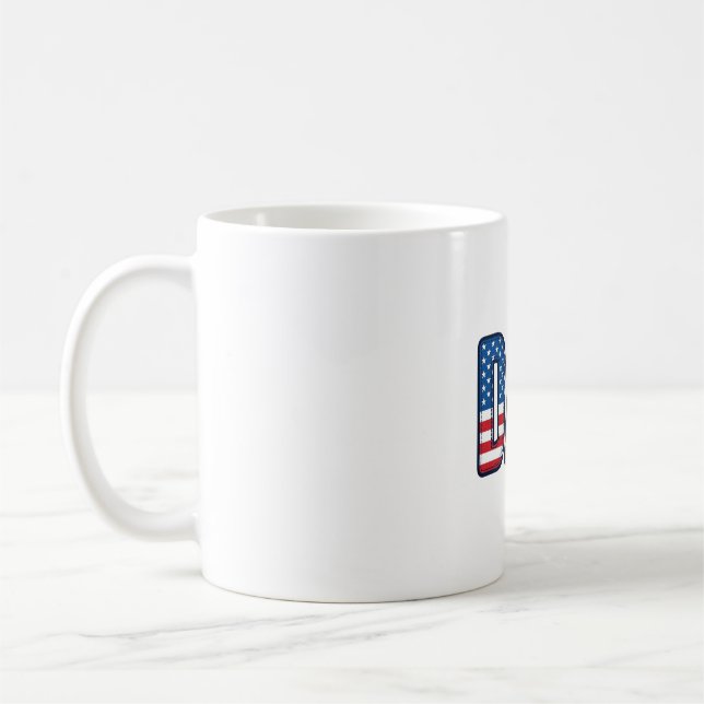 Patriotisk Pappa Vector T-Shirt Design_1 Kaffemugg (Vänster)