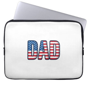 Patriotisk Pappa Vektor Tröja Design_1 Laptop Fodral