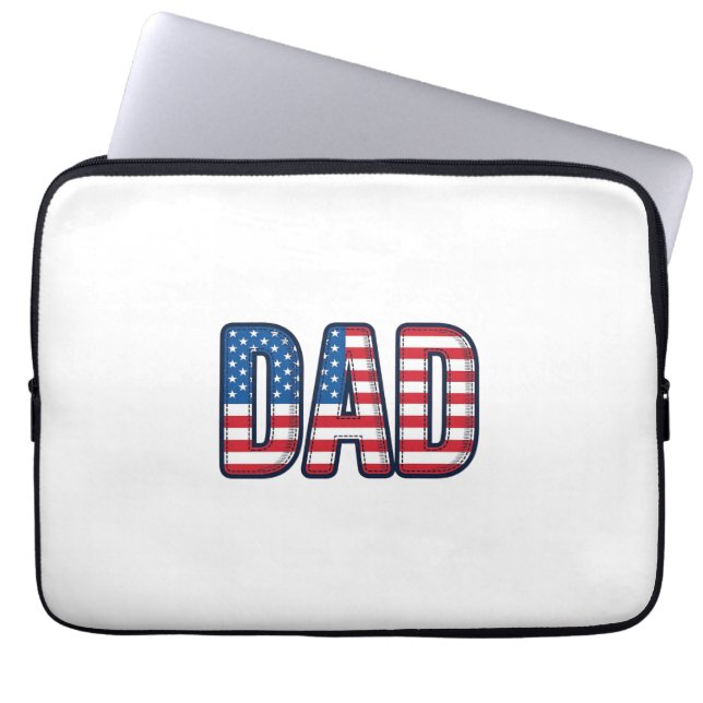 Patriotisk Pappa Vektor Tröja Design_1 Laptop Fodral (Framsidan)