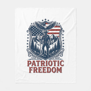 Patriotisk parkvakt vektor grafisk t-shirt_1 fleecefilt
