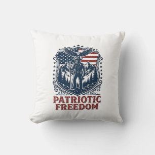 Patriotisk parkvakt vektor grafisk t-shirt_1 kudde