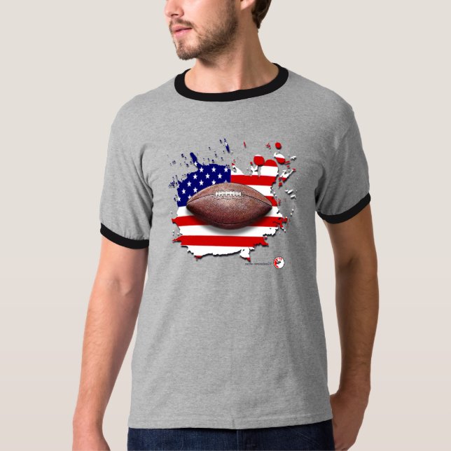 PATRIOTISK PIGSKIN TEE (Framsida)