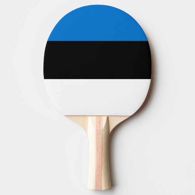 Patriotisk, pingpongpaddel med Flagga av Estland Pingisracket (Framsidan)