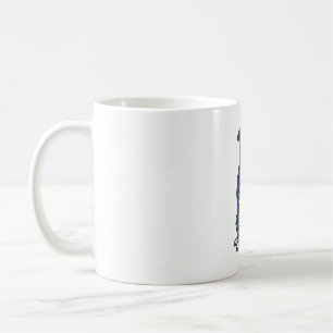 Patriotisk Pit Bull Vintage Gravyr Vektor Design Kaffemugg