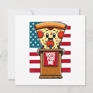 patriotisk pizza-omröstning för mig inbjudningar