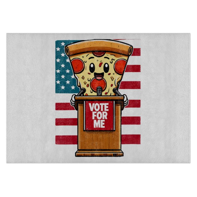 patriotisk pizza rösta på mig (Framsidan)