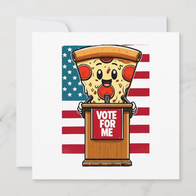 patriotisk pizza rösta på mig (Framsida)