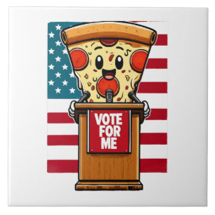 patriotisk pizza rösta på mig kakelplatta