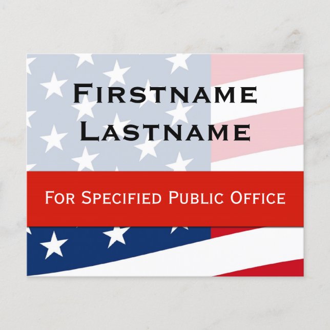 Patriotisk politisk Kampanj Flyer, liten Storlek Flygblad (Framsidan)