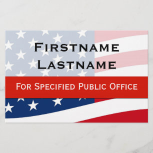 Patriotisk politisk Kampanj Flyer, medelStorlek Flygblad